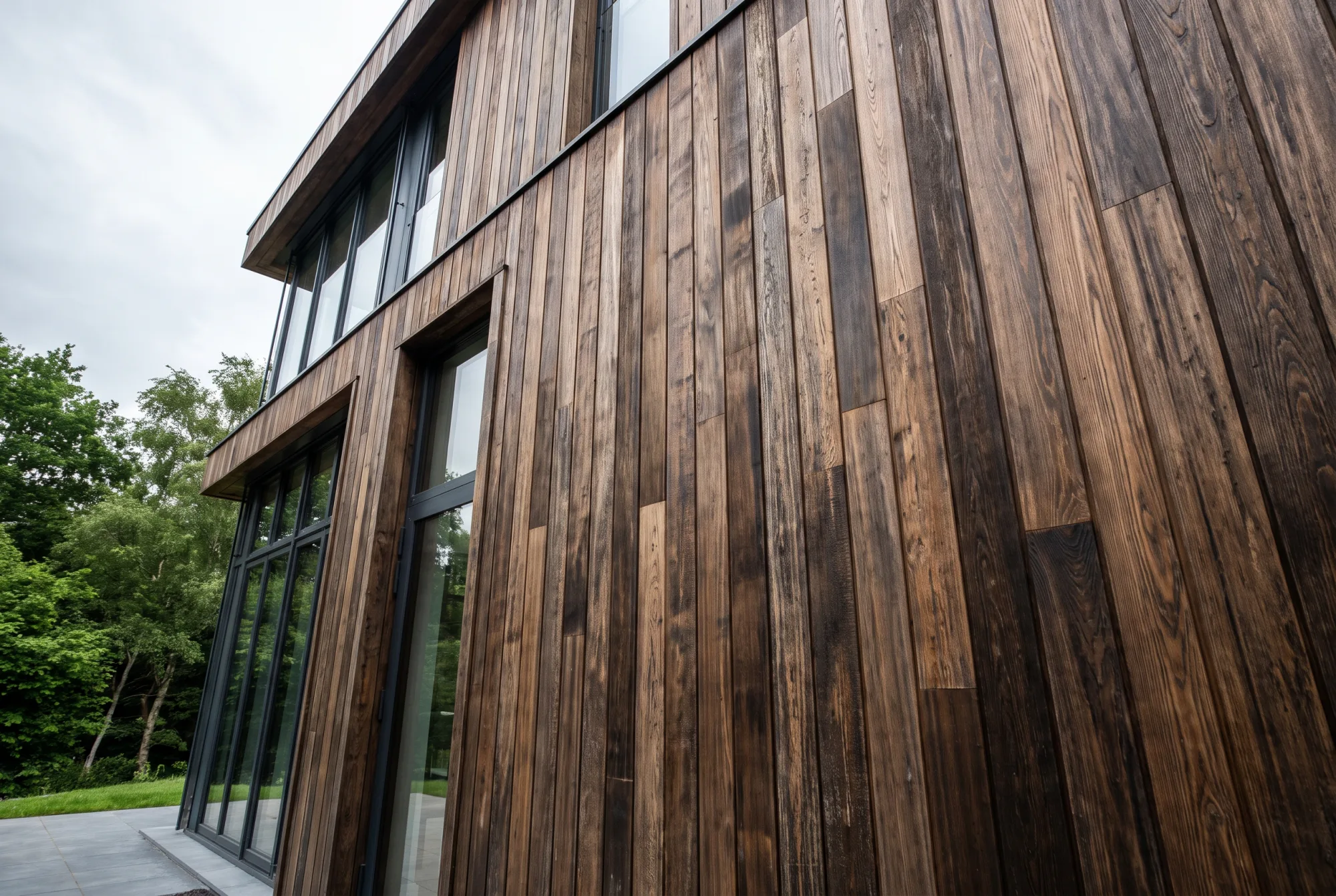 Visualisierung einer Thermoholz-Fassade